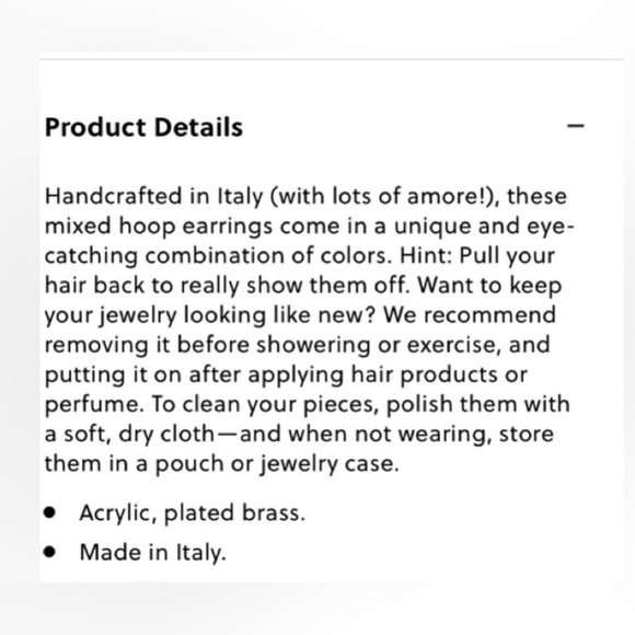 J.Crew hoop earrings - NWT - Picture 4 of 4